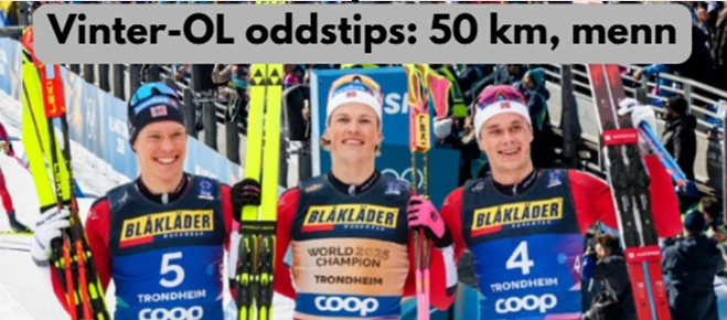 Vinter-OL: 50 km fellesstart, menn 21.02.2026 image
