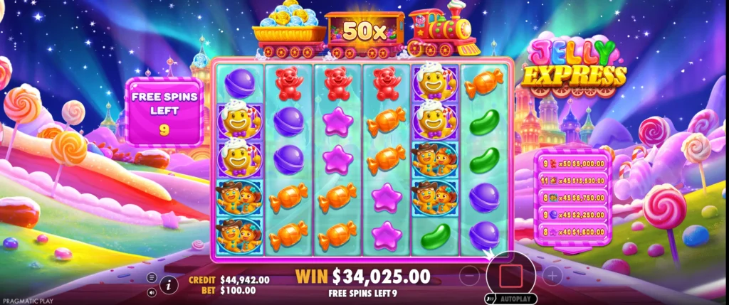 Supergratisspinn i Jelly Express