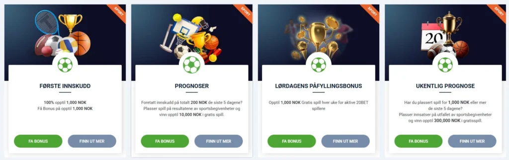 20bet Oddsbonus