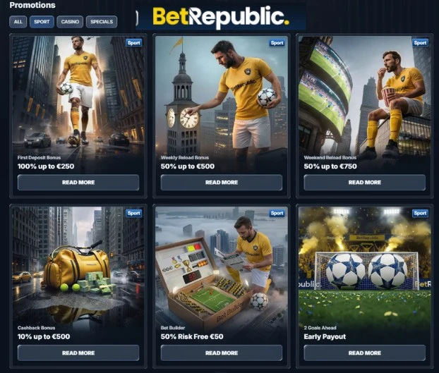 Betrepublic Odds Bonus 1