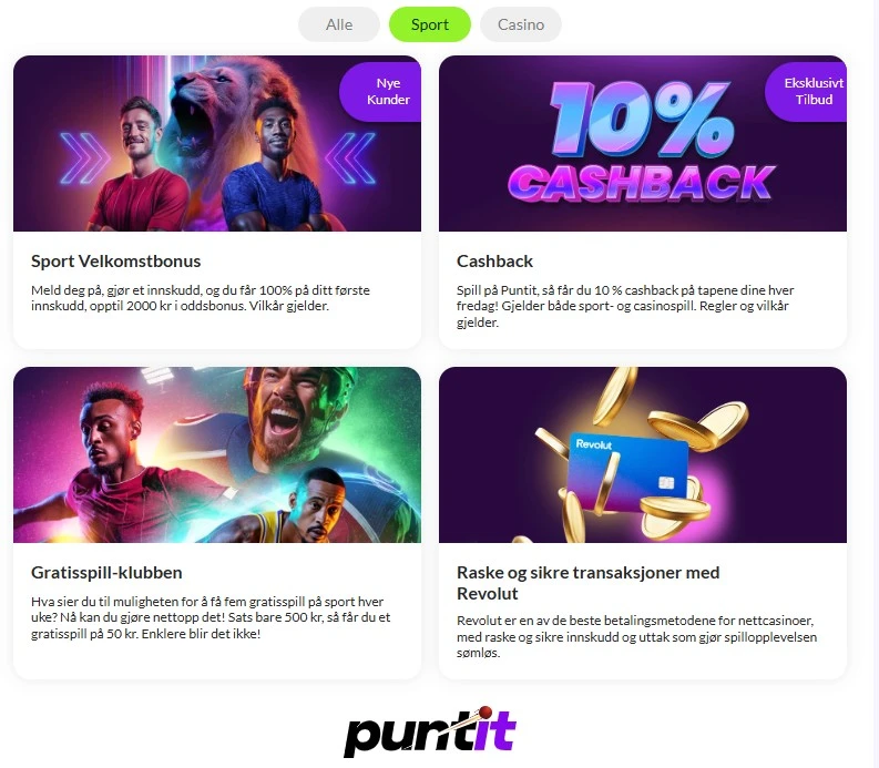Puntit Oddstilbud