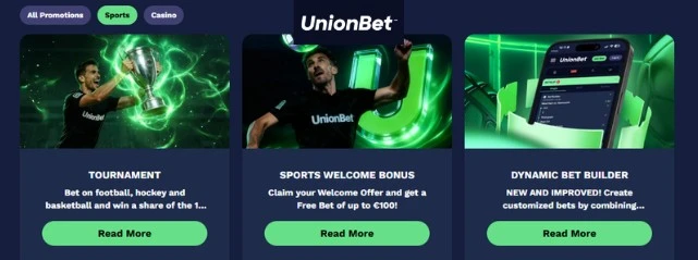 UnionBet oddsbonus