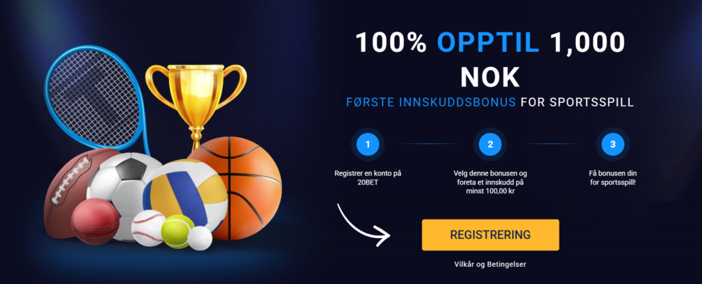 Bilde 20Bet oddsbonus